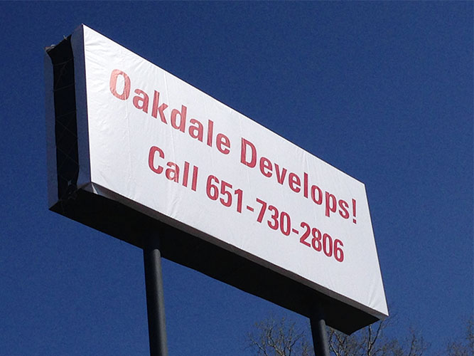 Oakdale Develops - Banners - Impression Signs and Graphics
