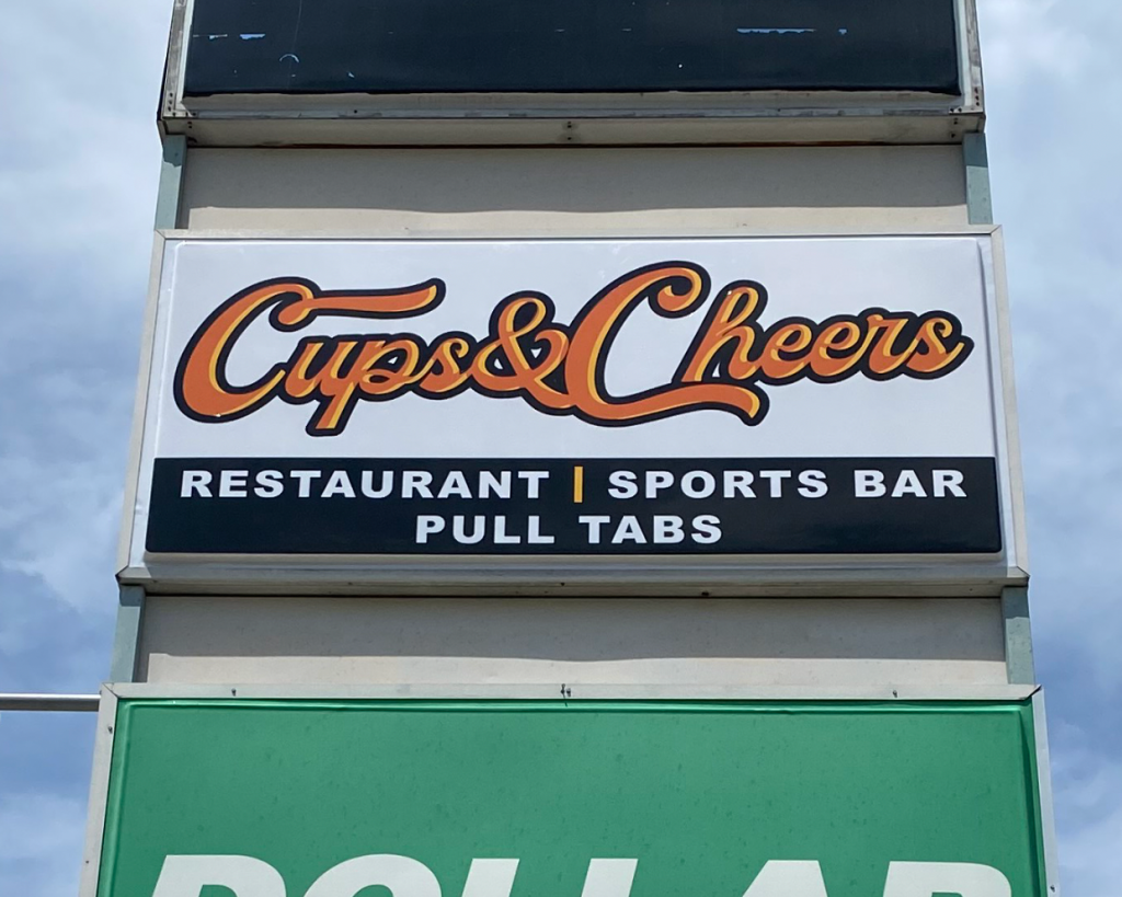Cabinet sign example