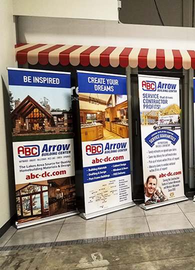 Banner Stands - ABC Arrow - Impression Signs and Graphics