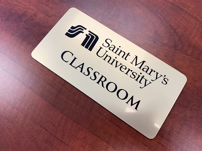 Engraved Sign - Saint Mary's University - Impression Signs and Graphics