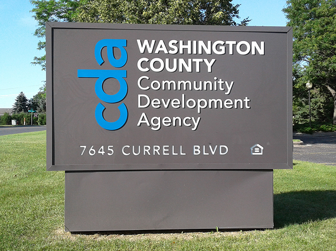 Washington County Community Development Agency - Monument Sign - Impression Signs and Graphics