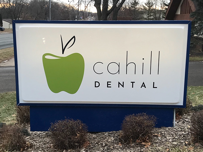 Cahill Dental - Monument Sign - Illuminated - Impression Signs and Graphics