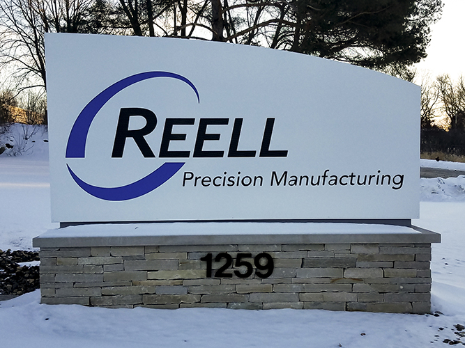 Reell Manufacturing - Monument Sign - Impression Signs and Graphics